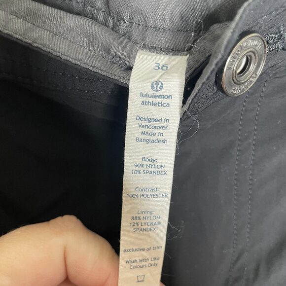 Lululemon Shorts Mens 36 Navy Performance Stretch Golf Athletic Casual Chino - Picture 5 of 10